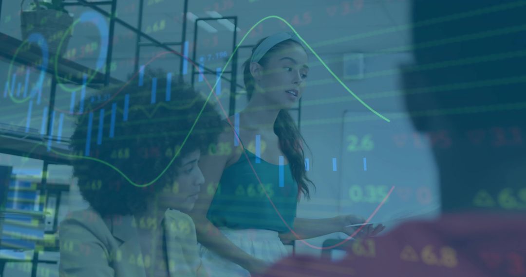 Diverse Team in Office Analyzing Business Data and Market Trends