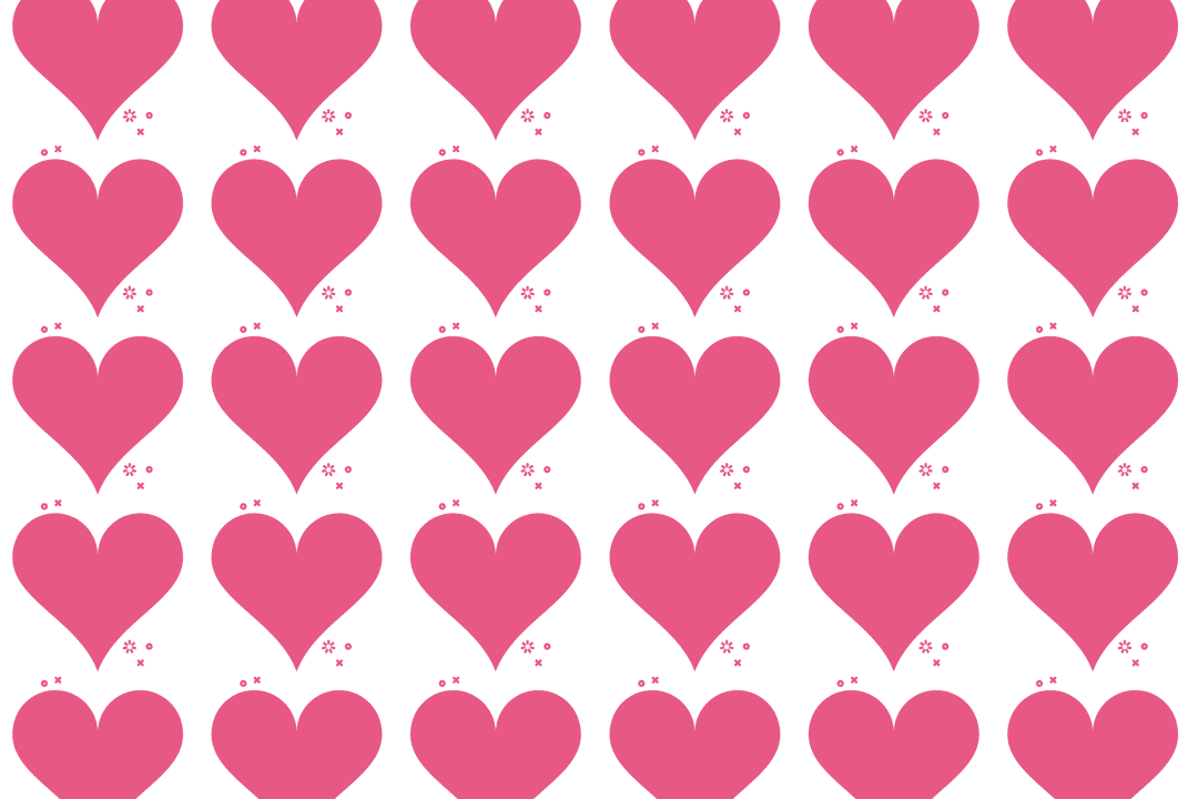 Pink Heart Pattern Seamless Design Transparent for Background Use