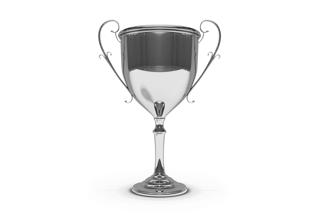 Shiny Silver Trophy Cup on Transparent Background Symbolizing Success - Download Free Stock Images Pikwizard.com