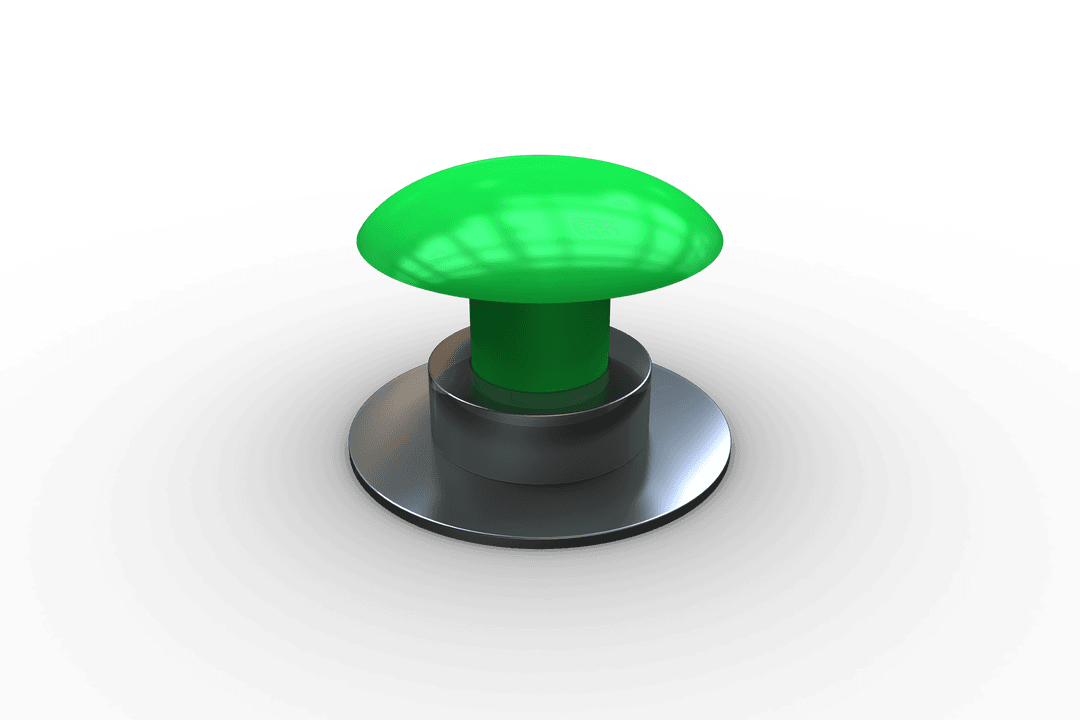 Round Green DIY Push Button on Transparent Background - Download Free Stock Images Pikwizard.com