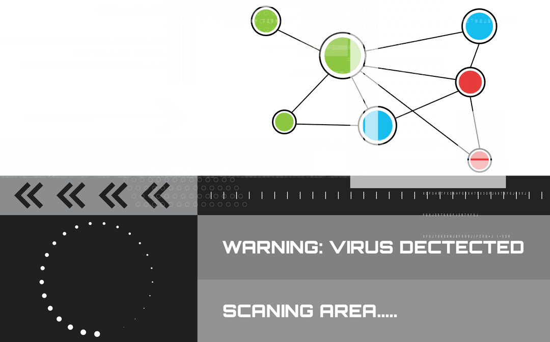 Digital Interface with Virus Detection Alert on Transparent Background - Download Free Stock Images Pikwizard.com