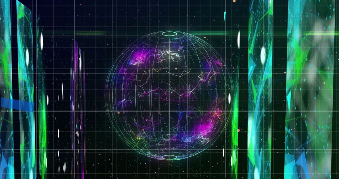 Futuristic Global Network Interface with Connections