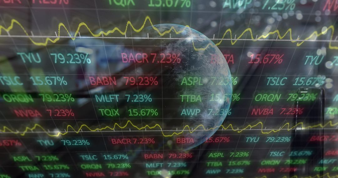 Global Business and Digital Interface Concept