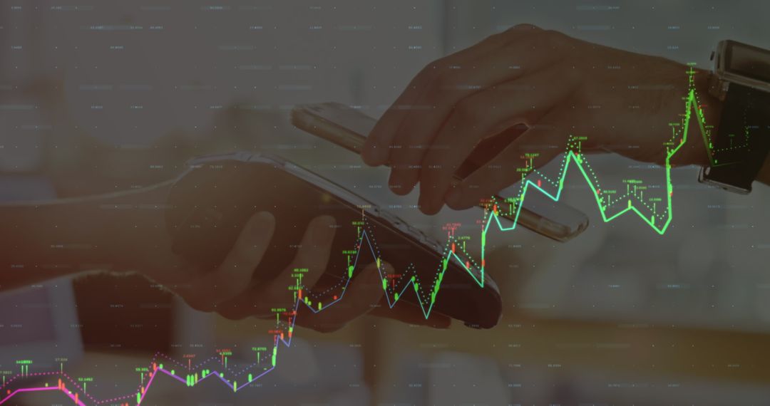 Contactless Payment Demonstration with Financial Data Overlay