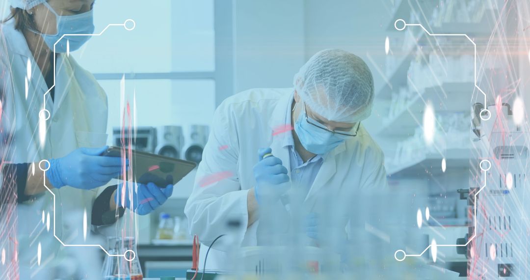 Researchers Conducting Laboratory Experiment with Technology Integration