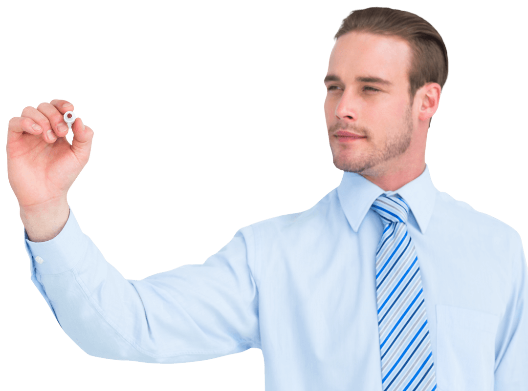 Transparent Background Professional Writing with Marker