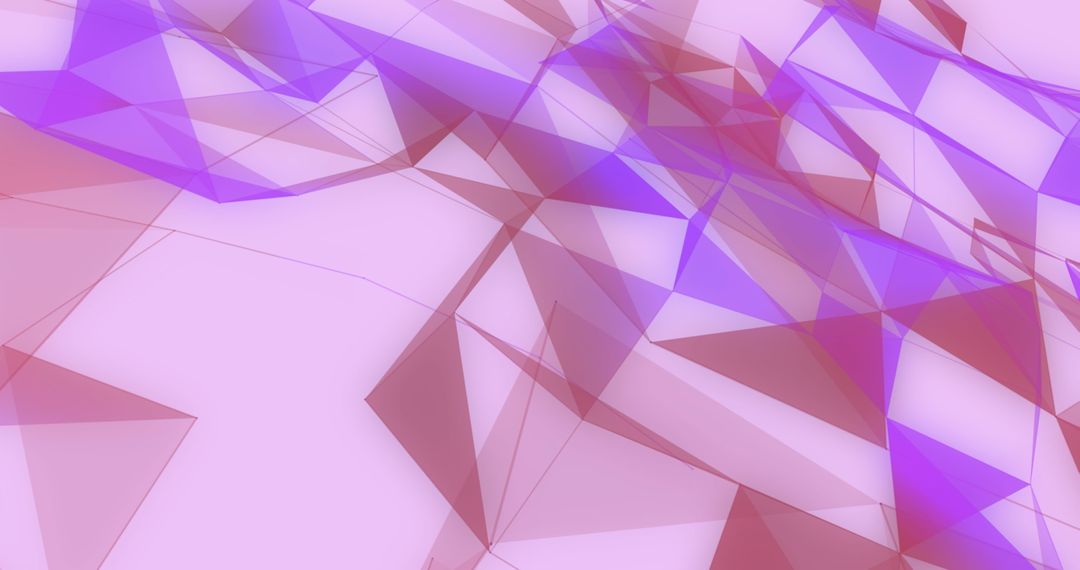 Abstract Polygonal Shapes on Pink and Purple Background