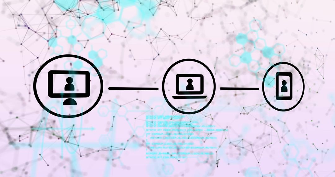 Abstract digital network connections and data interface