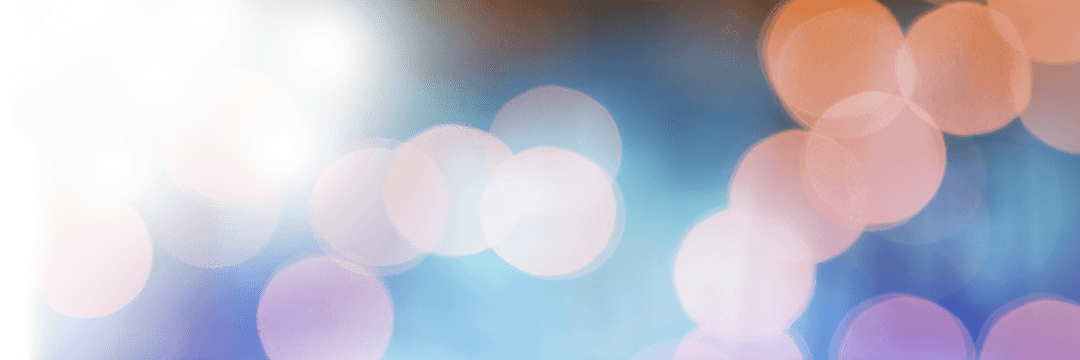 Transparent Circle Bokeh on Blue Background Blurred