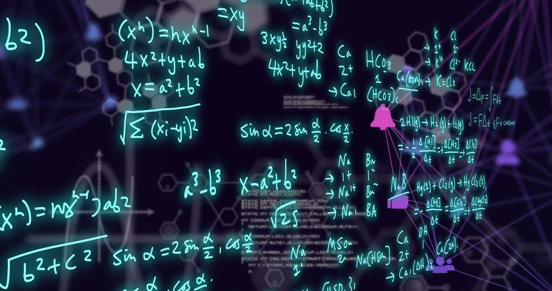 Abstract Scientific Formulas on Digital Network Overlay