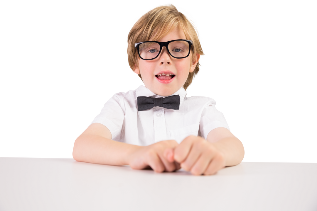 Happy Caucasian Boy with Glasses on Transparent Background - Download Free Stock Images Pikwizard.com