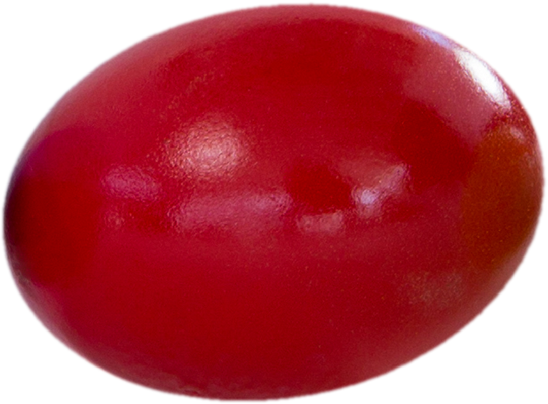 Close-Up of Transparent Shiny Red Painted Easter Egg Isolated - Download Free Stock Images Pikwizard.com