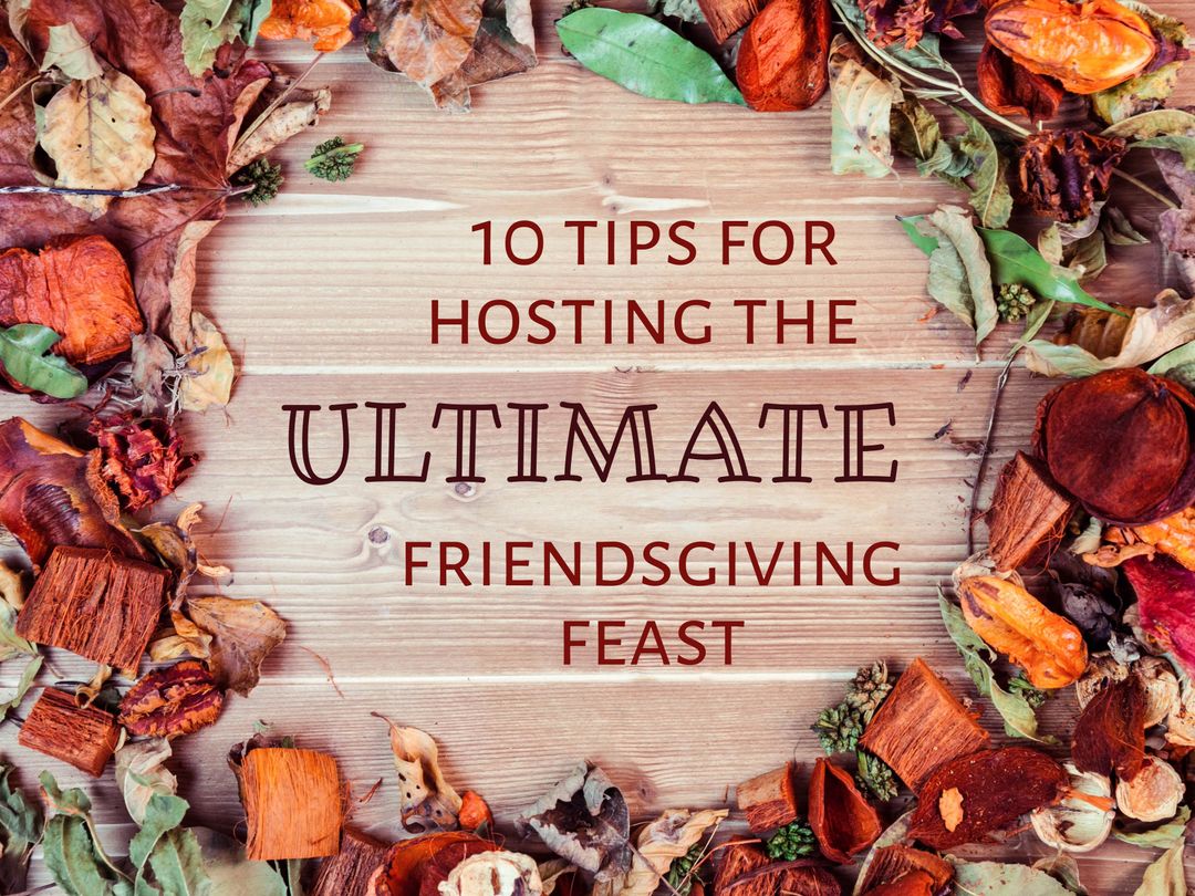 Rustic Autumn Leaves Enhance Friendsgiving Invitation Design