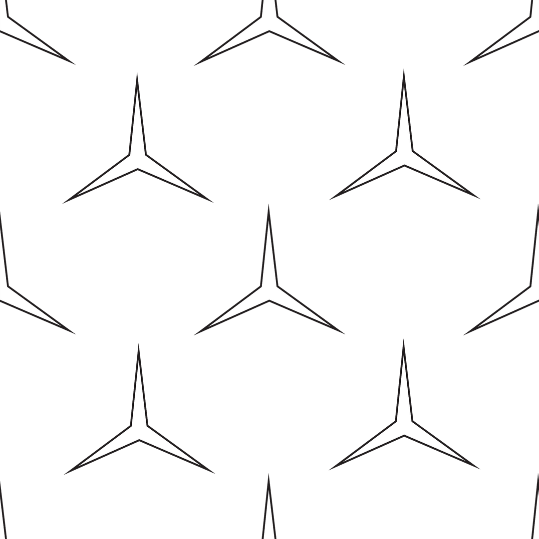 Repeating Geometric Star Pattern on Transparent Background Illustration