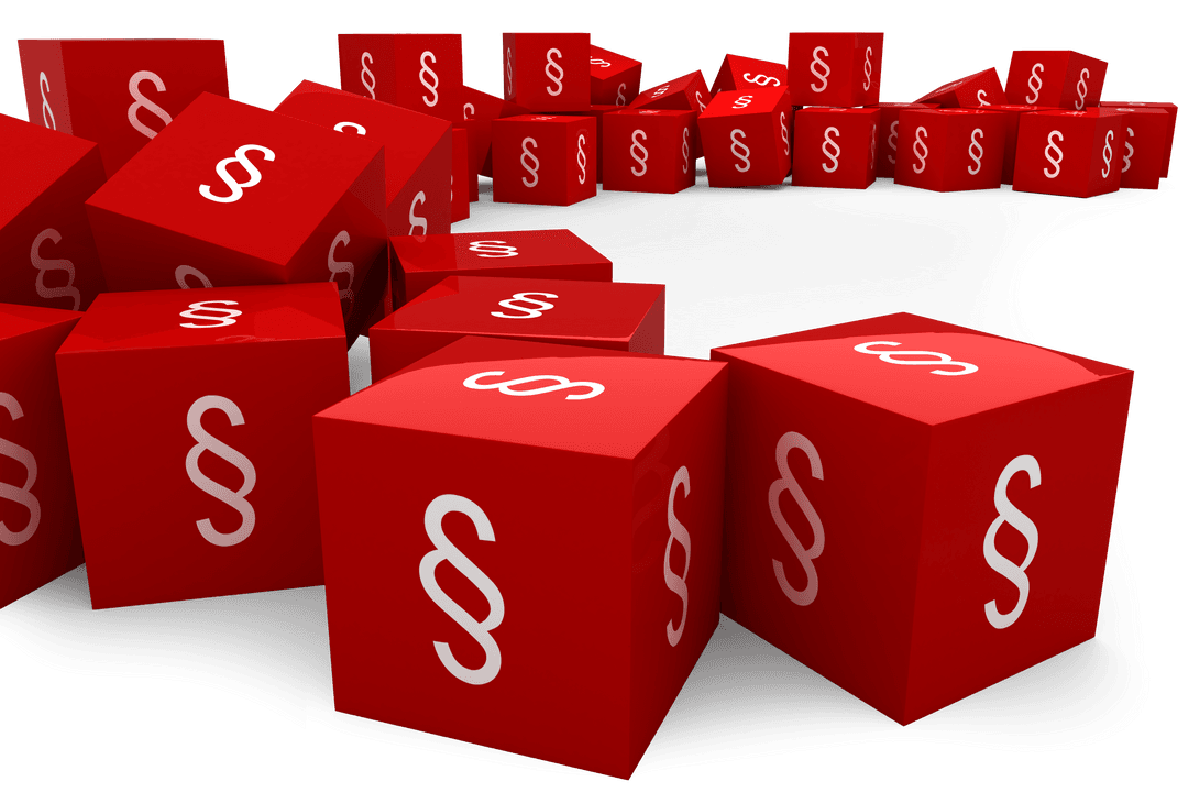 rows of red blocks with section symbol transparent background - Download Free Stock Images Pikwizard.com