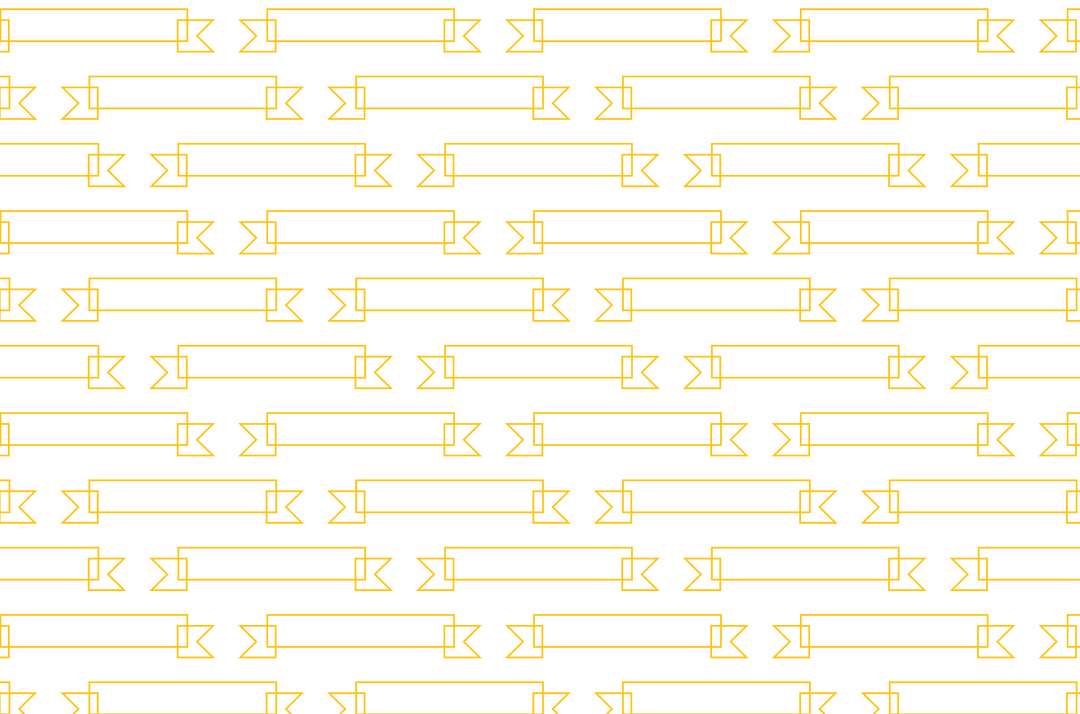 Stylish Yellow Ribbons Pattern Design on Transparent Background