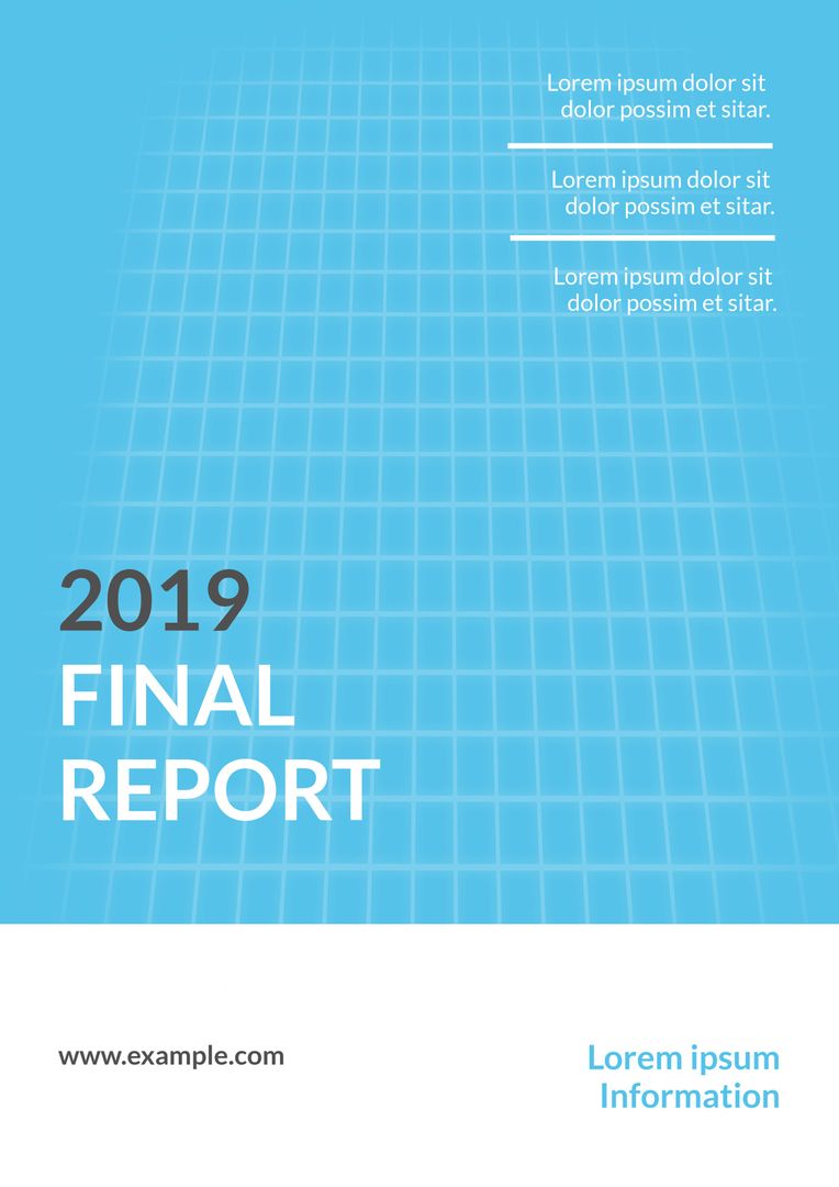 Professional Blue Final Report Template