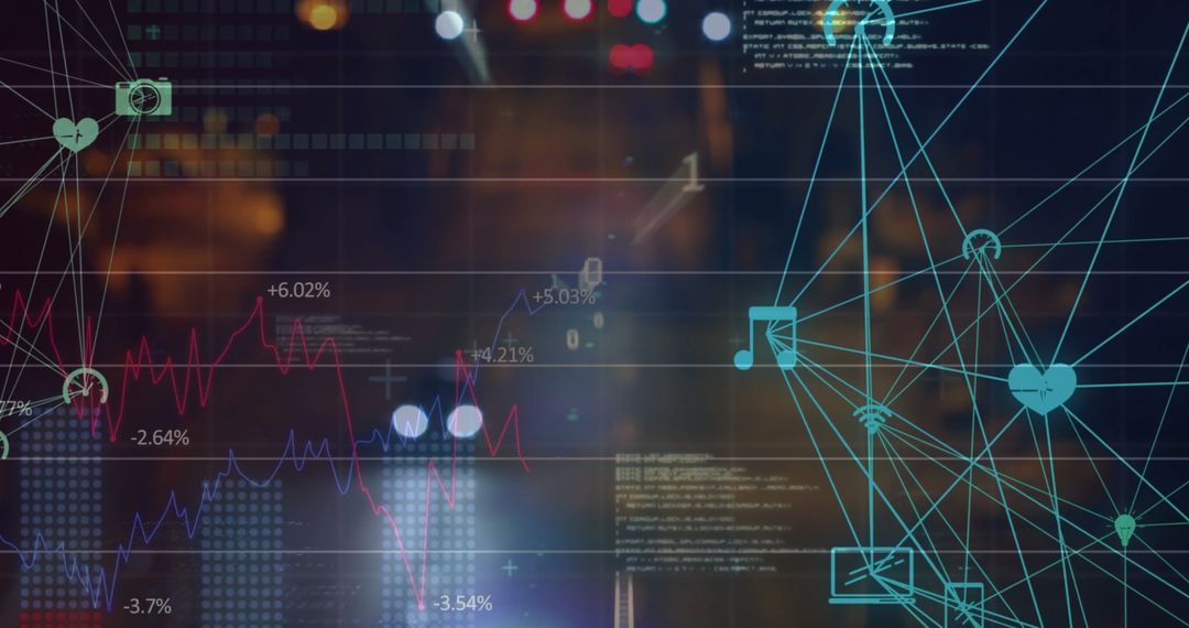 Digital Data Network Overlay on City Traffic