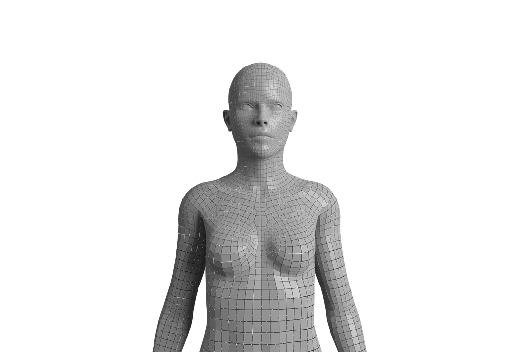 Transparent Digital Wireframe of Female Figure on Transparent Background - Download Free Stock Images Pikwizard.com