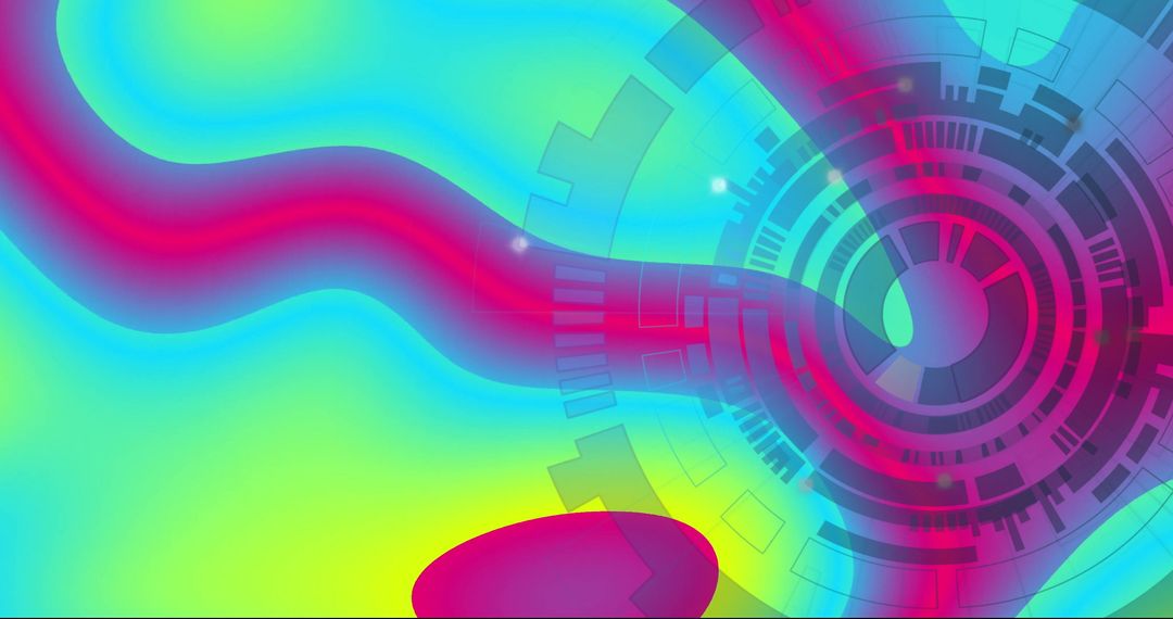 Futuristic Colorful Abstract Digital Patterns