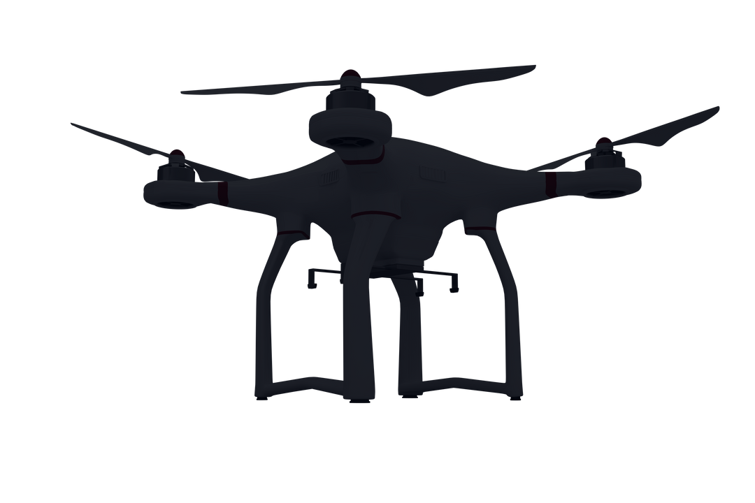 Transparent Computer Graphic Image of White Drone Flying - Download Free Stock Images Pikwizard.com