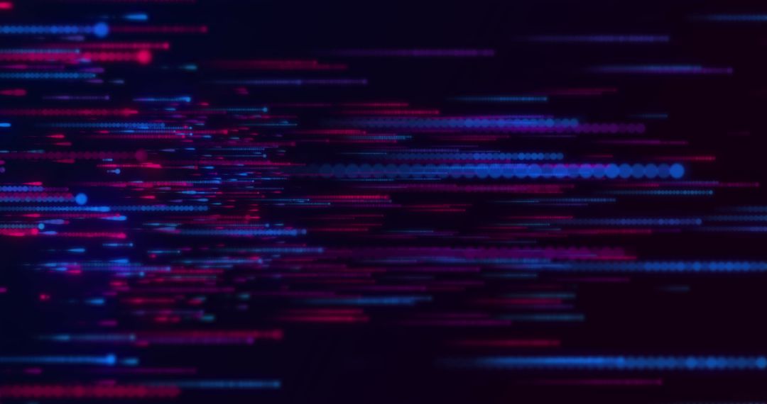 Dynamic Abstract Light Streaks on Dark Background