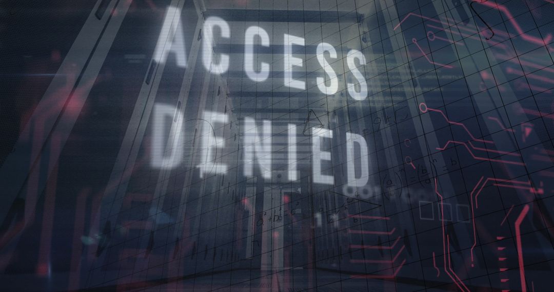 Abstract Technology Background with Access Denied
