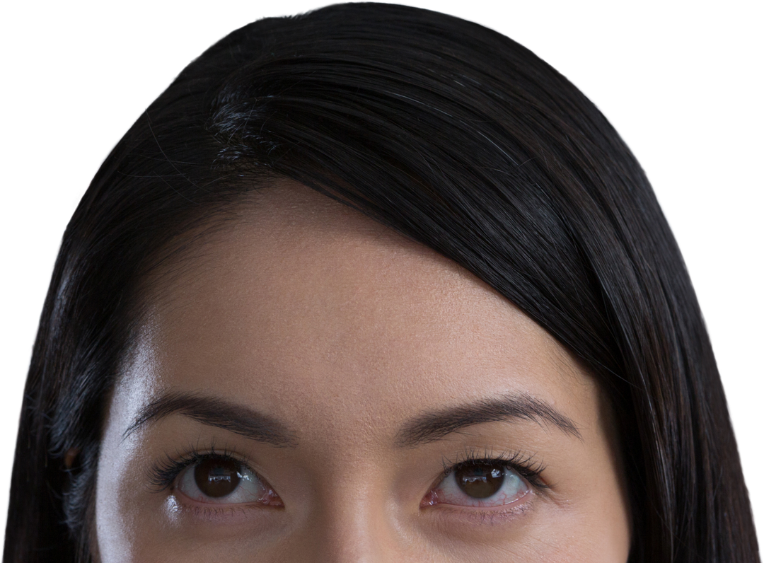 Transparent Portrait of Woman's Brow and Eyes - Download Free Stock Images Pikwizard.com