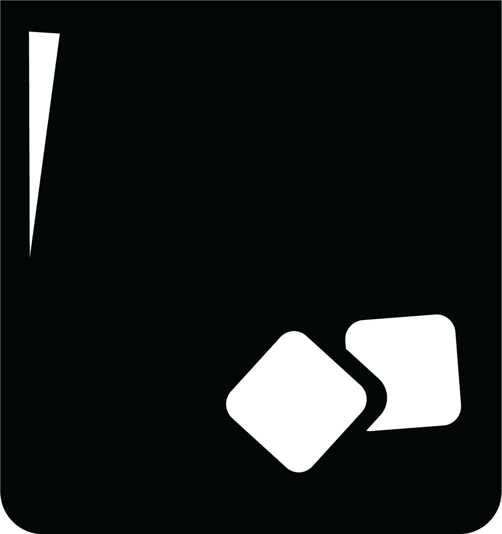 Black Transparent Glass with Ice Cubes Vector Illustration