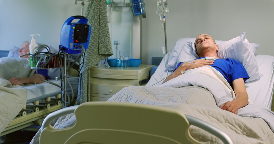 Elderly Patients Resting in Hospital Beds - Free Images, Stock Photos and Pictures on Pikwizard.com