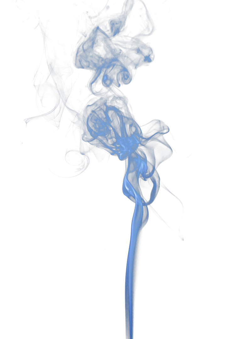 Plume of Blue Smoke on Transparent Background - Download Free Stock Images Pikwizard.com