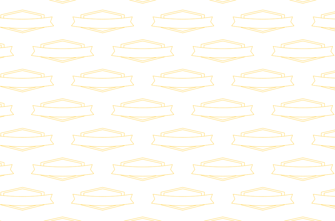 Yellow Geometric Banner Pattern on Transparent Background