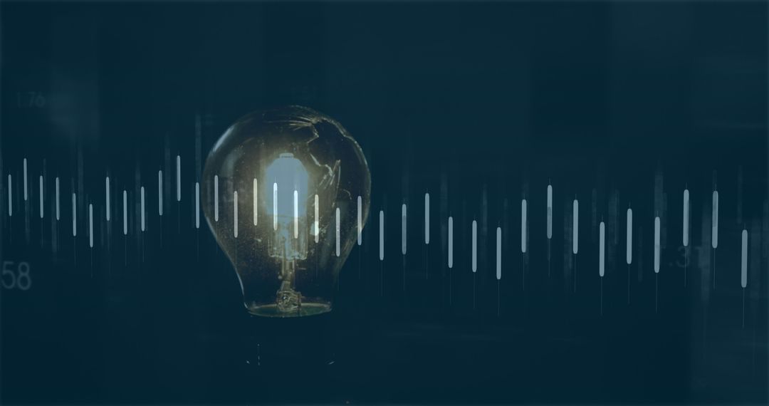 Innovative Finance Insights with Technology and Light Bulb Symbol
