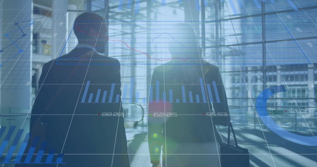 Global Financial Analysis Concept with Mobile Professionals