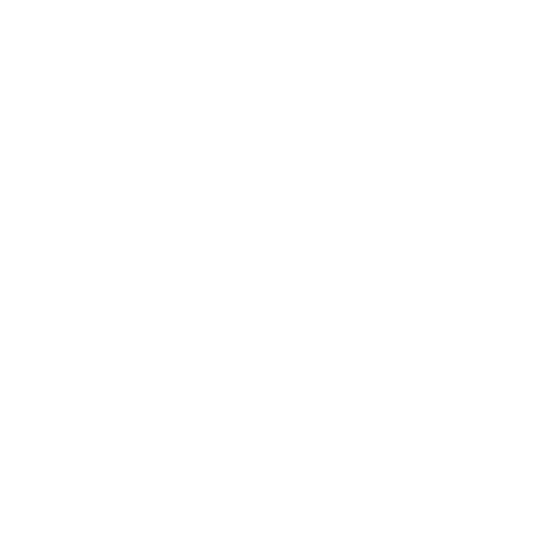 Transparent White Cogwheel Icon on Clear Background