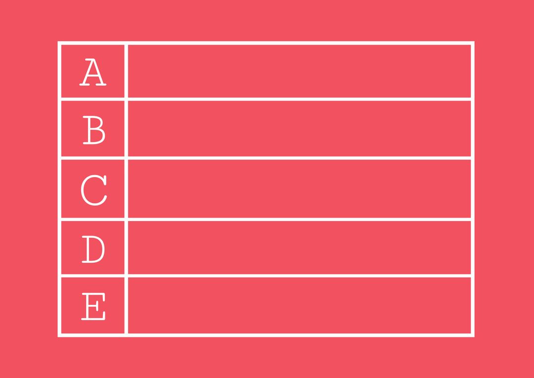 Labeled Grid on Salmon Background for Organizational Content - Download Free Stock Images Pikwizard.com