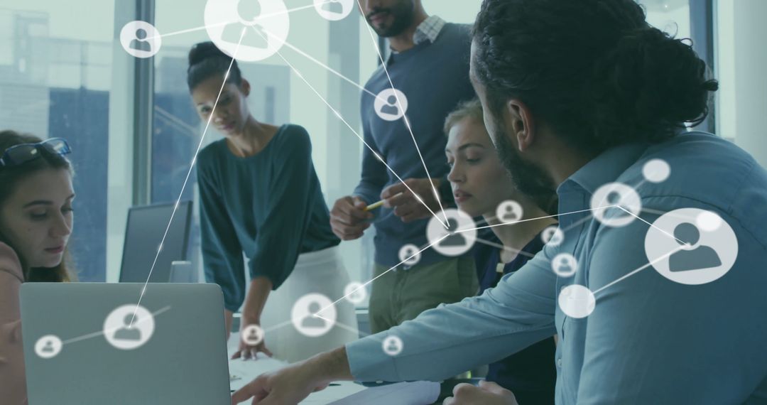 Diverse Business Team Collaborative Network Concept