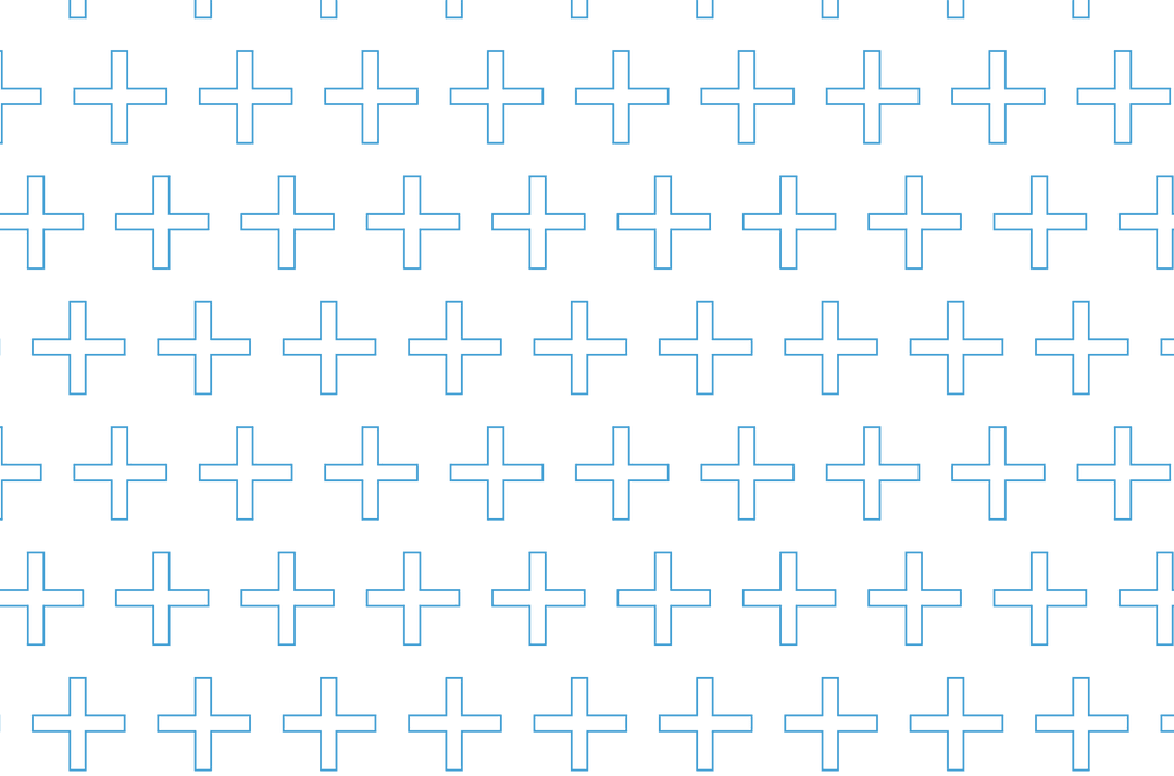 Abstract Blue Cross Pattern on Transparent Background