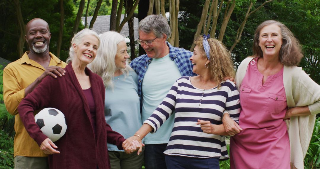 Group of Happy Seniors Enjoying Outdoor Activity - Free Images, Stock Photos and Pictures on Pikwizard.com