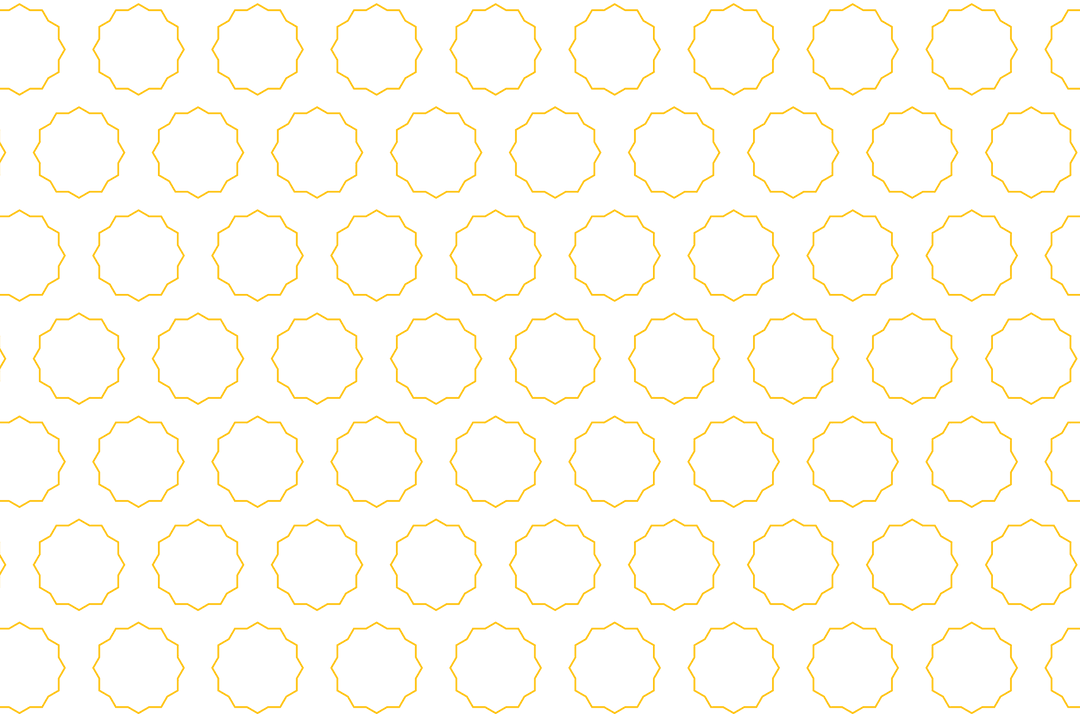 Seamless Repeating Yellow Star Pattern on Transparent Background