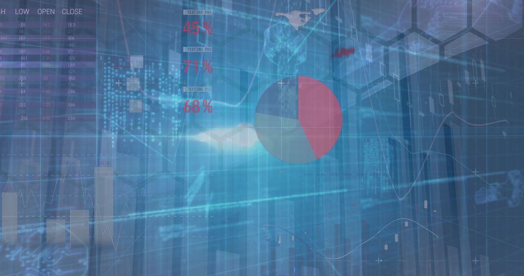 Innovative Financial Dashboard with Dynamic Pie Chart and Data Analysis