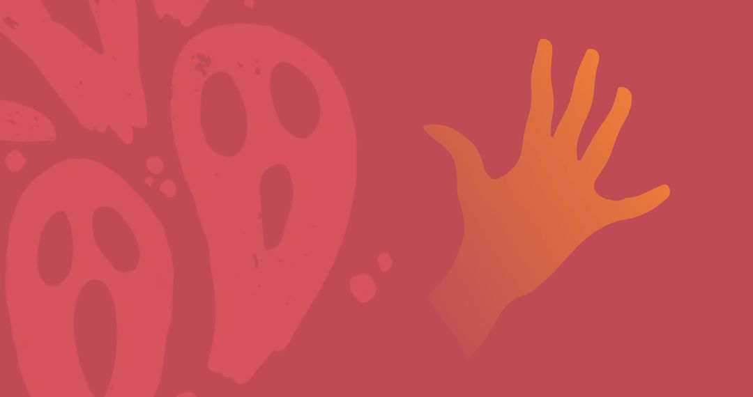 Halloween Sale Banner with Ghosts and Zombie Hand