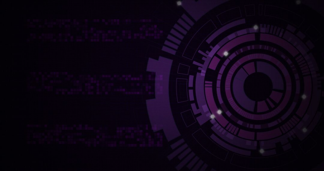 Futuristic Digital Interface with Circular Pattern - Free Images, Stock Photos and Pictures on Pikwizard.com