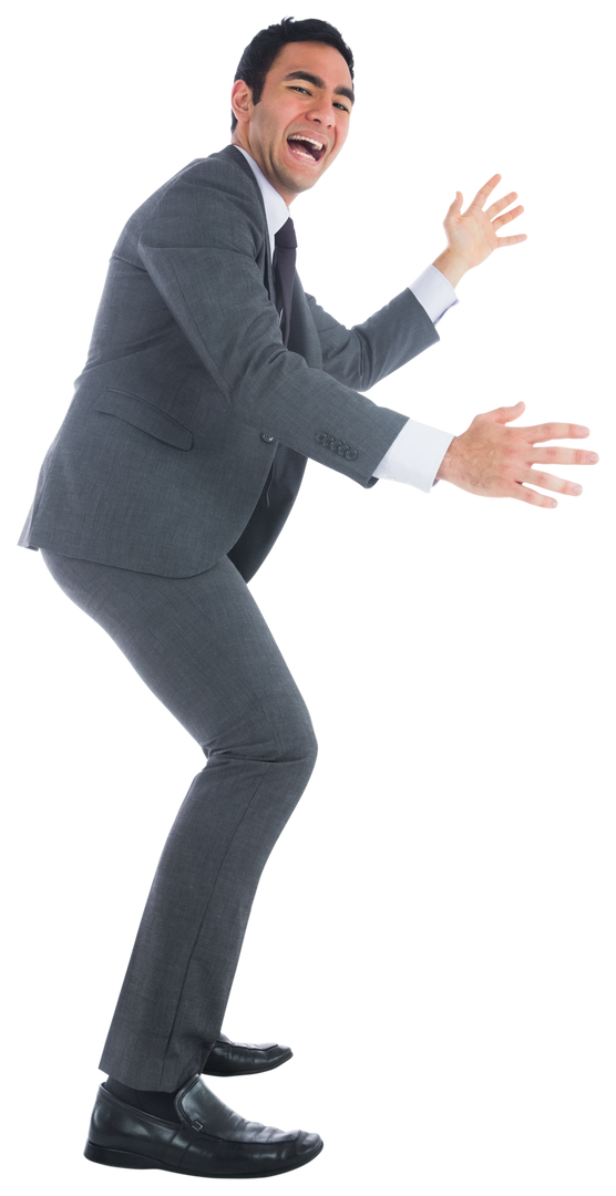 Happy Businessman Holding Object Transparent Background - Download Free Stock Images Pikwizard.com