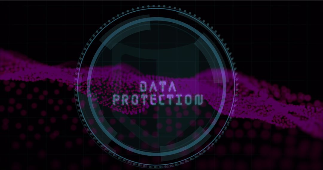 Data Protection Technology with Digital Fingerprint Background