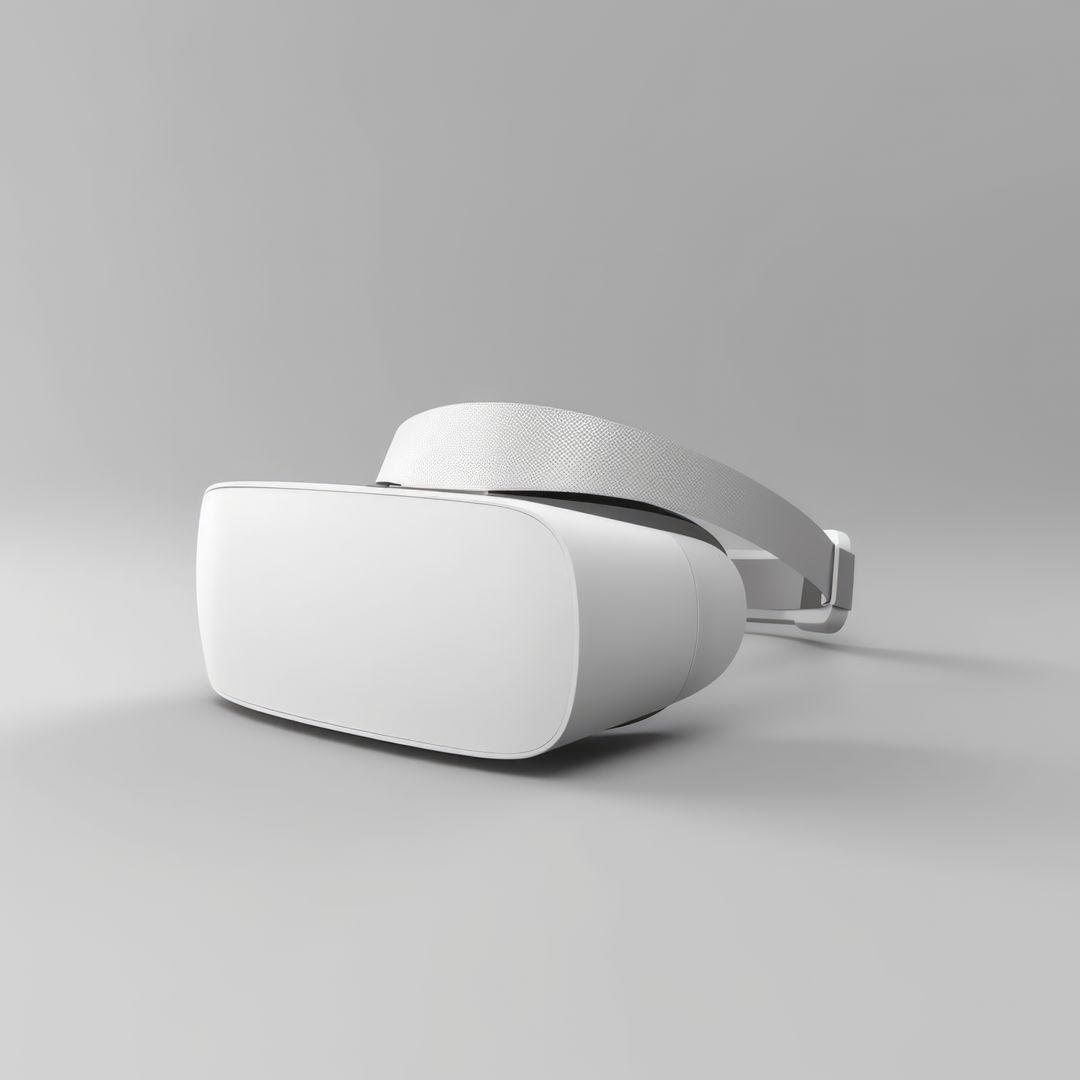 White vr headset on grey background with copy space, created using generative ai technology - Free Images, Stock Photos and Pictures on Pikwizard.com