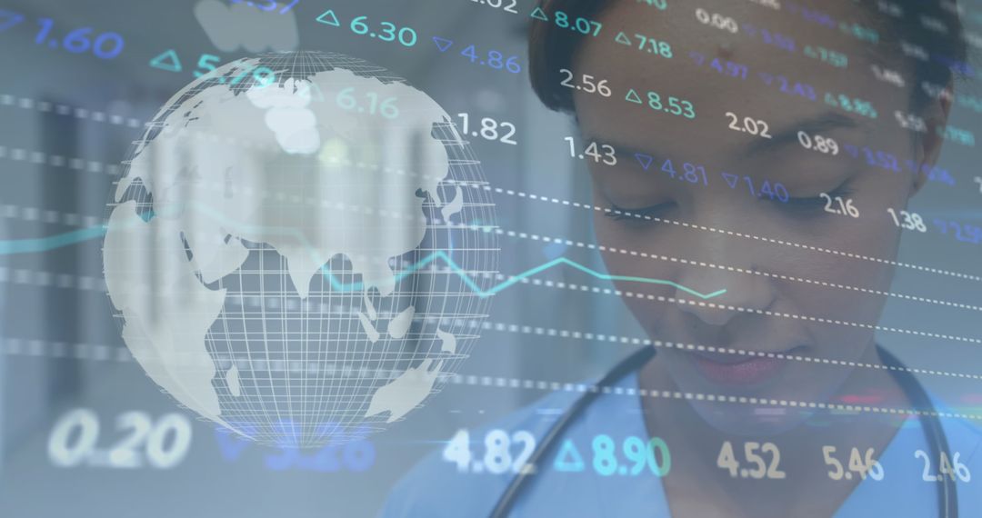 Global Healthcare Innovation Concept with Digital Interface