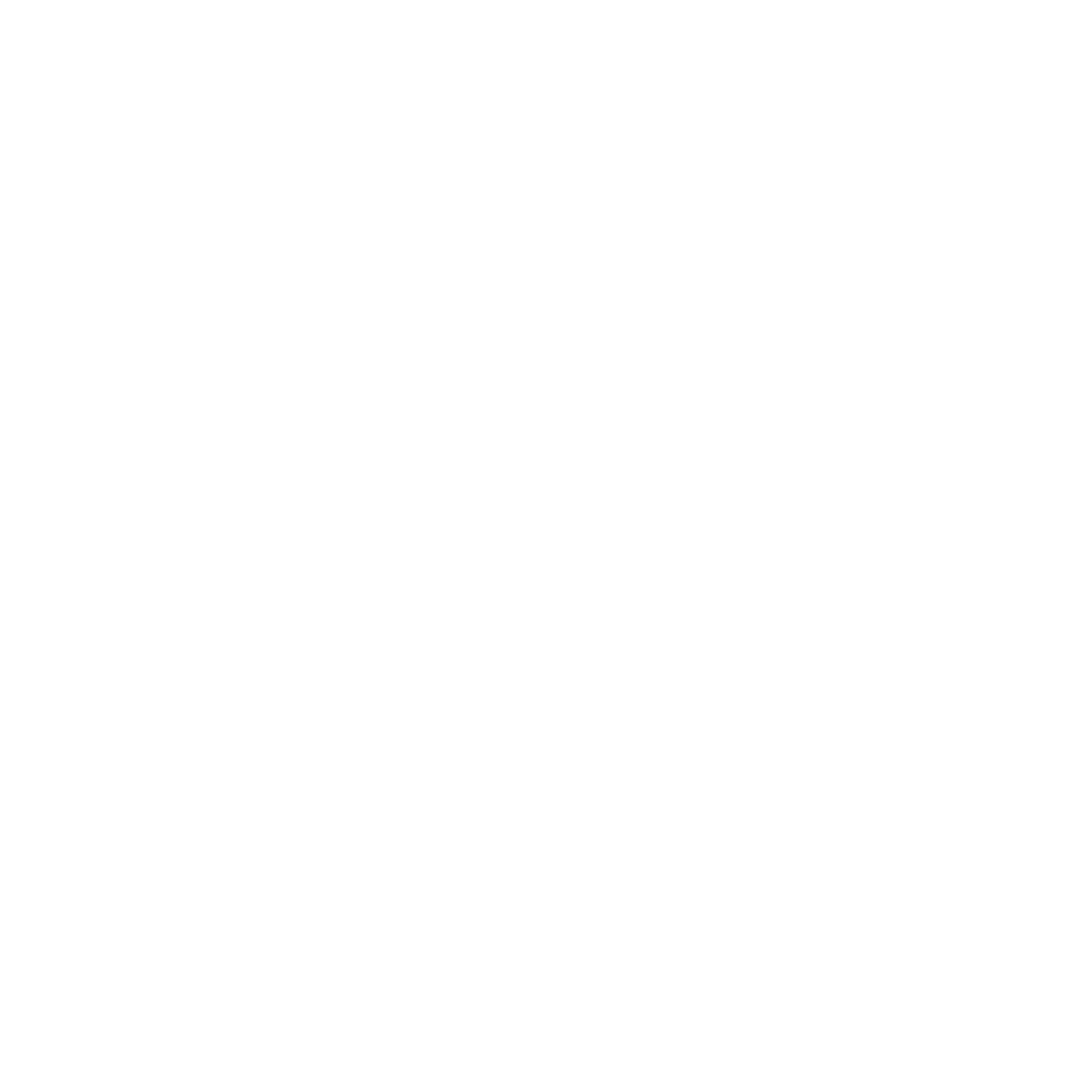 Digital White Ticket Icon on Transparent Background