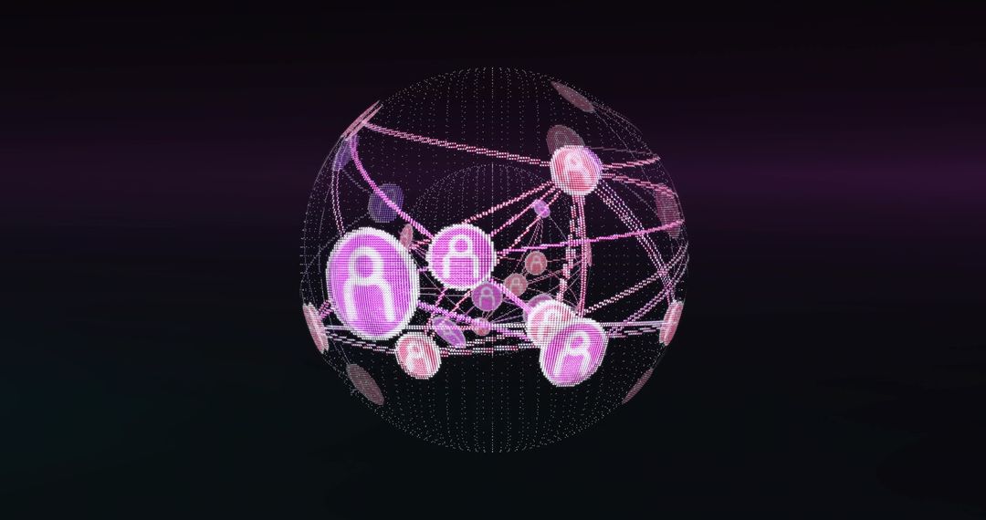 Digital Network Sphere with Connected User Profiles
