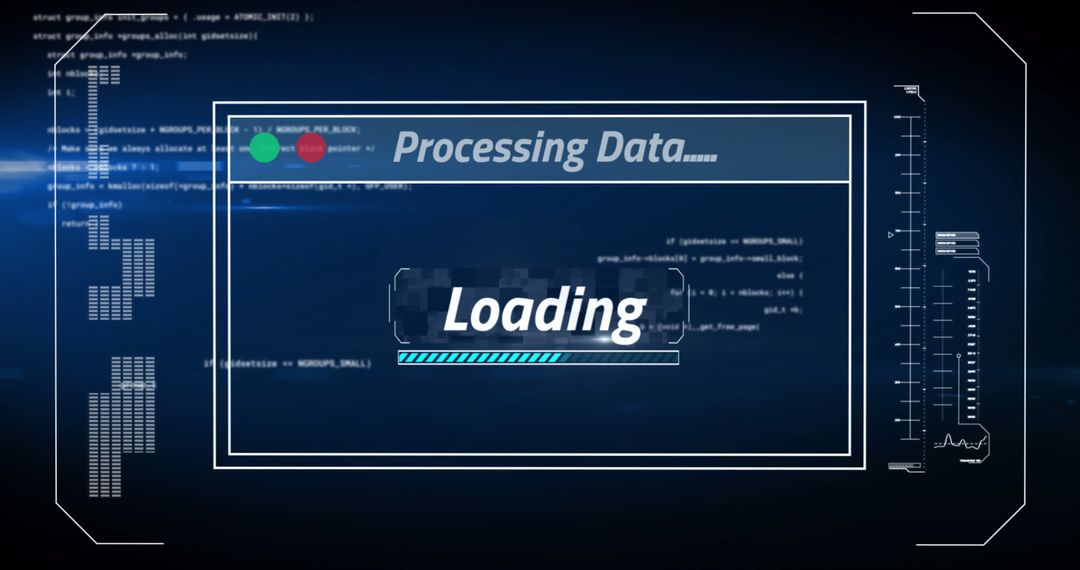 Futuristic Interface Data Processing Concept Overlay